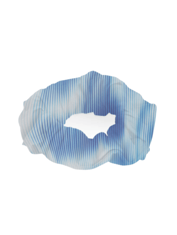 Peggy Blue Degraded Scrunchie | Moeva | Scrunchie | Each week unveils new pieces—luxury swimwear, fluid resort silhouettes, and elevated summer-to-evening essentials designed to carry you from coastal escapes to city nights.