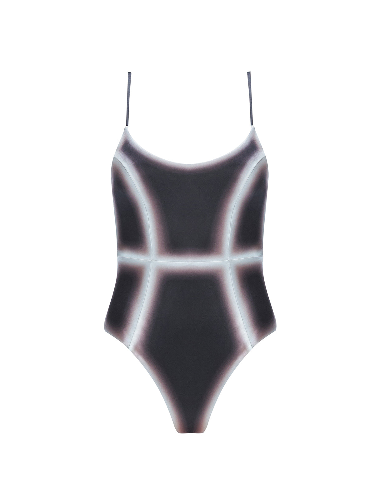 Seraphina Black Optical Scoop Neck Swimsuit | Moeva | Swimsuit | Each week unveils new pieces—luxury swimwear, fluid resort silhouettes, and elevated summer-to-evening essentials designed to carry you from coastal escapes to city nights.