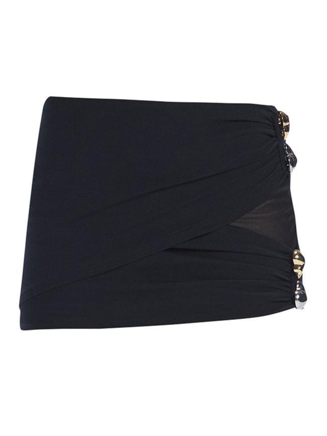 Siena Black Mesh Detail Mini Skirt | Moeva | Skirt | Each week unveils new pieces—luxury swimwear, fluid resort silhouettes, and elevated summer-to-evening essentials designed to carry you from coastal escapes to city nights.