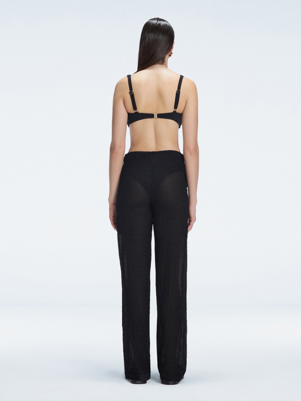 Angelique Black High Waist Beach Pant | Moeva | Pants | Each week unveils new pieces—luxury swimwear, fluid resort silhouettes, and elevated summer-to-evening essentials designed to carry you from coastal escapes to city nights.