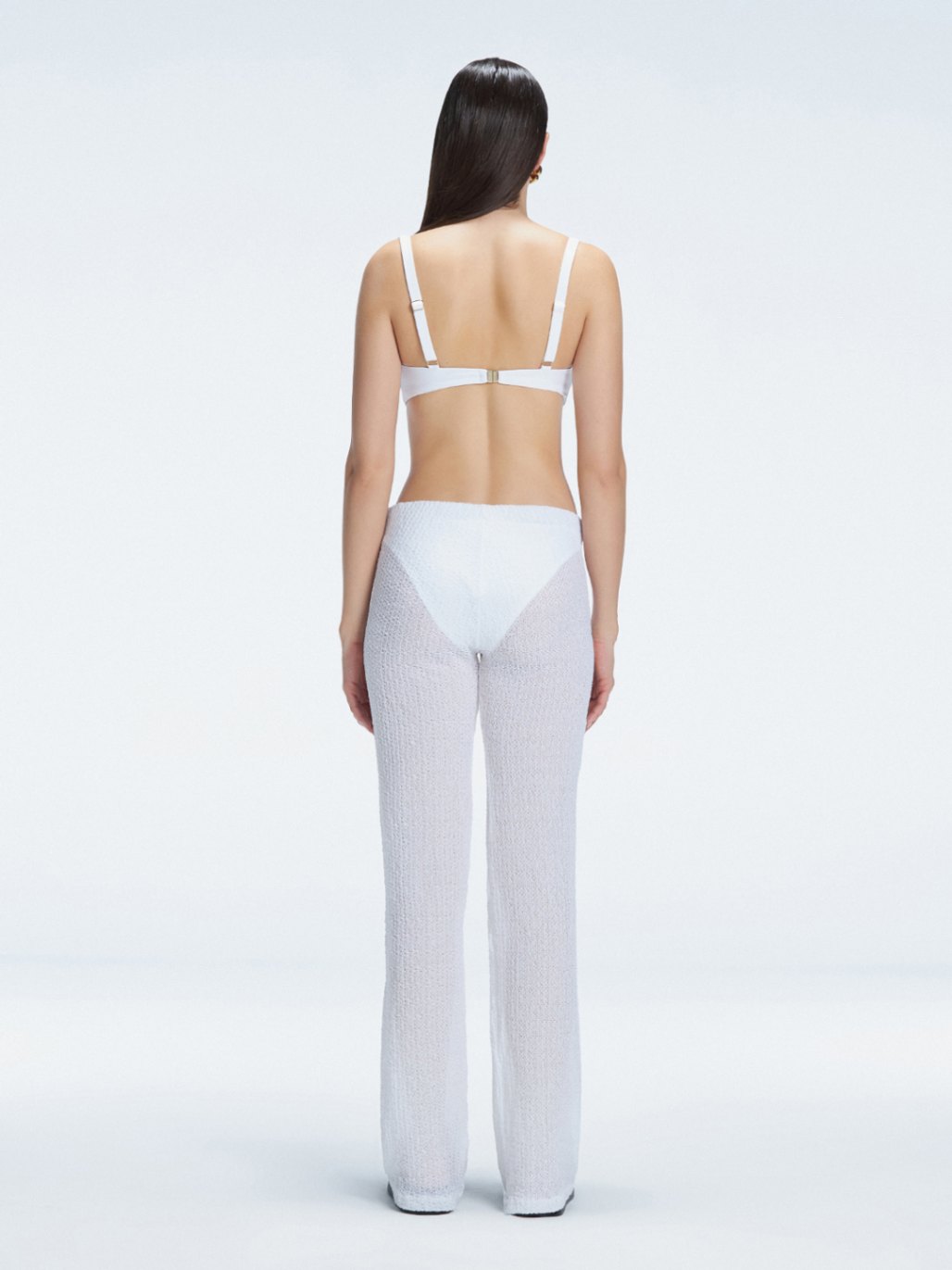 Angelique White High Waist Beach Pant | Moeva | Pants | Each week unveils new pieces—luxury swimwear, fluid resort silhouettes, and elevated summer-to-evening essentials designed to carry you from coastal escapes to city nights.