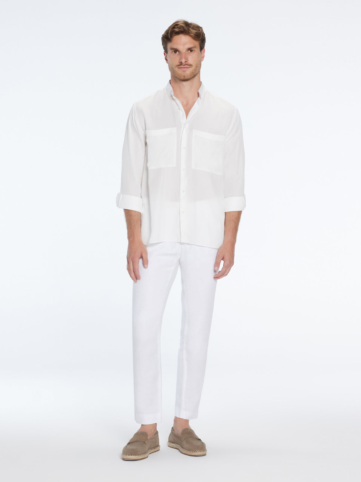 Lucius White Shirt | Moeva | Shirt | Each week unveils new pieces—luxury swimwear, fluid resort silhouettes, and elevated summer-to-evening essentials designed to carry you from coastal escapes to city nights.