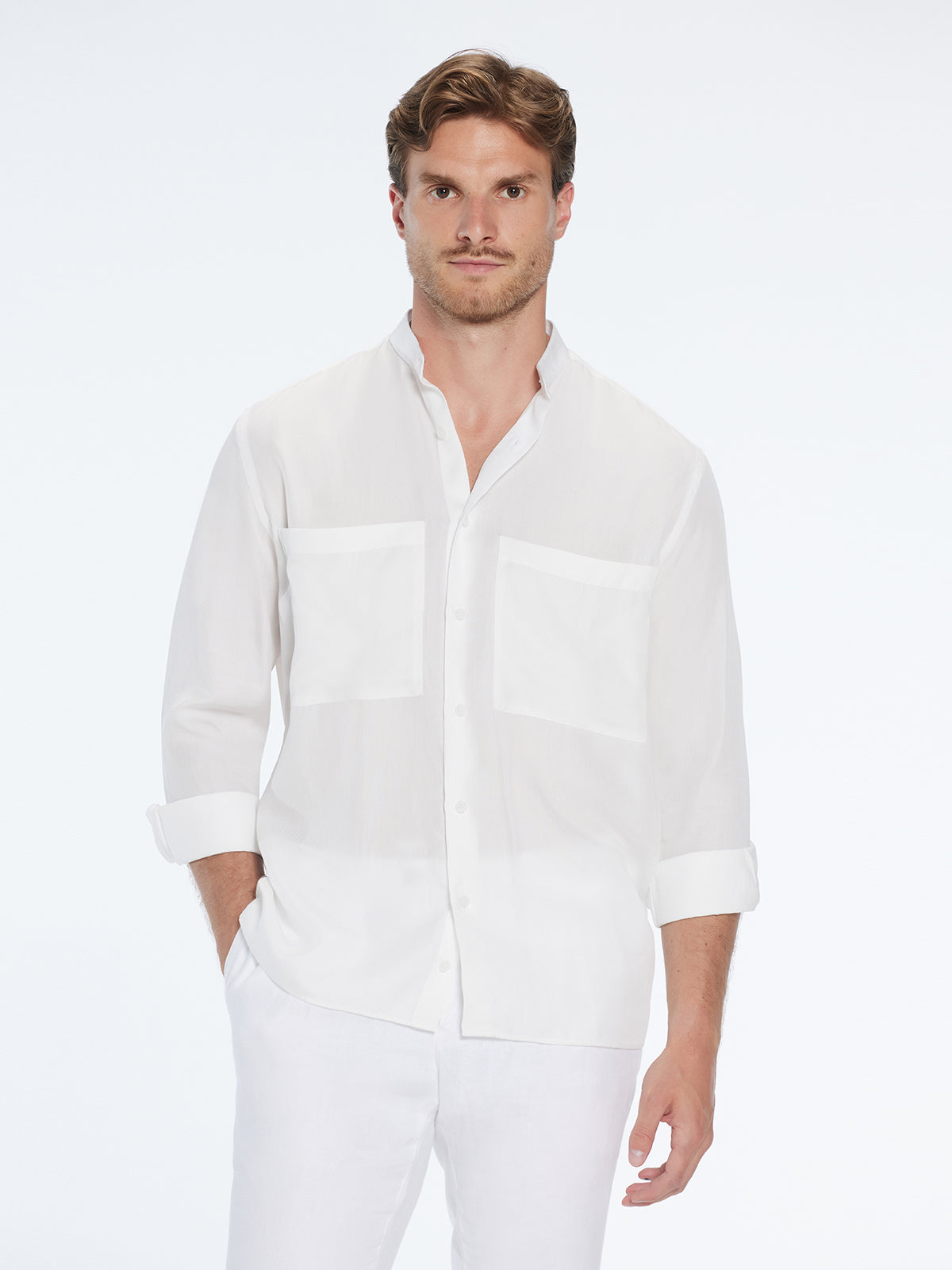 Lucius White Shirt | Moeva | Shirt | Each week unveils new pieces—luxury swimwear, fluid resort silhouettes, and elevated summer-to-evening essentials designed to carry you from coastal escapes to city nights.