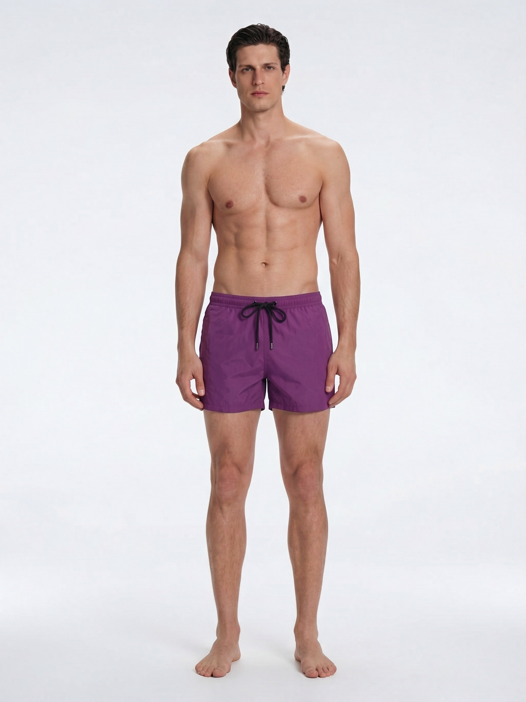 Louis Purple Quick-Dry Swim Shorts | Moeva | Shorts | Each week unveils new pieces—luxury swimwear, fluid resort silhouettes, and elevated summer-to-evening essentials designed to carry you from coastal escapes to city nights.