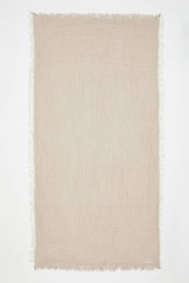 Ibiza Beige/Ecru Towel | Moeva | Towel | Each week unveils new pieces—luxury swimwear, fluid resort silhouettes, and elevated summer-to-evening essentials designed to carry you from coastal escapes to city nights.