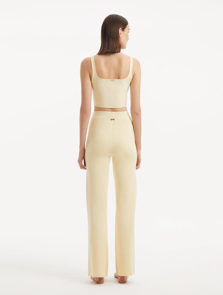 Murphy Yellow Top and Moira Pants | Moeva | | Each week unveils new pieces—luxury swimwear, fluid resort silhouettes, and elevated summer-to-evening essentials designed to carry you from coastal escapes to city nights.