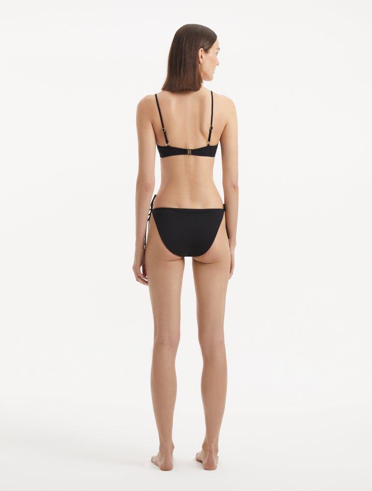 Salila Black Underwired Wave Textured Bikini Top | Moeva | Bikini Top | Each week unveils new pieces—luxury swimwear, fluid resort silhouettes, and elevated summer-to-evening essentials designed to carry you from coastal escapes to city nights.