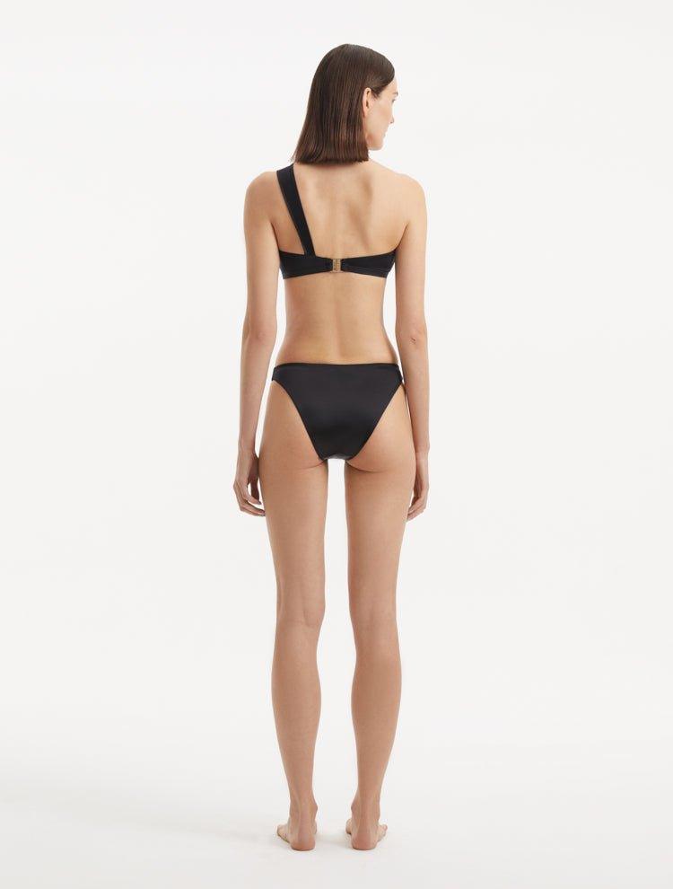 Sereia Black Mid Coverage Bikini Bottom | Moeva | Bikini Bottom | Each week unveils new pieces—luxury swimwear, fluid resort silhouettes, and elevated summer-to-evening essentials designed to carry you from coastal escapes to city nights.