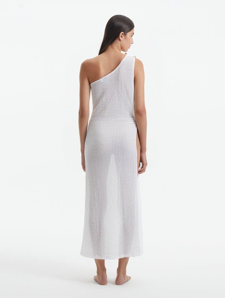 Sara Sampaio - Susanna White Dress | Moeva | Dress | Each week unveils new pieces—luxury swimwear, fluid resort silhouettes, and elevated summer-to-evening essentials designed to carry you from coastal escapes to city nights.