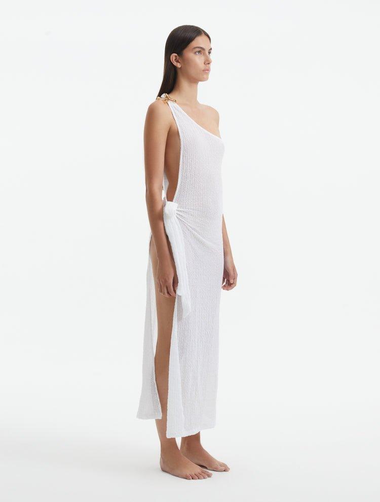 Sara Sampaio - Susanna White Dress | Moeva | Dress | Each week unveils new pieces—luxury swimwear, fluid resort silhouettes, and elevated summer-to-evening essentials designed to carry you from coastal escapes to city nights.