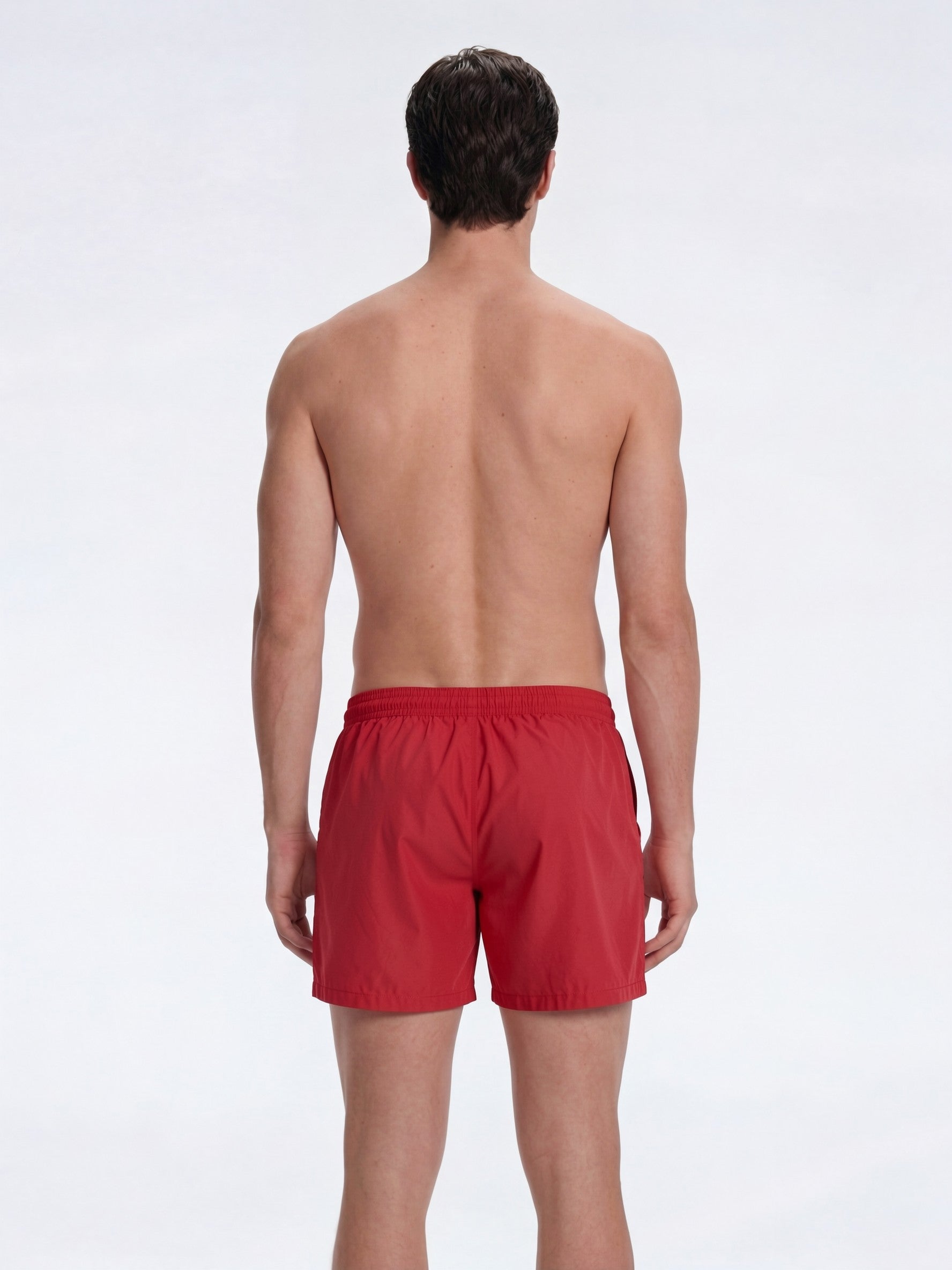 Louis Red Quick-Dry Swim Shorts | Moeva | Shorts | Each week unveils new pieces—luxury swimwear, fluid resort silhouettes, and elevated summer-to-evening essentials designed to carry you from coastal escapes to city nights.