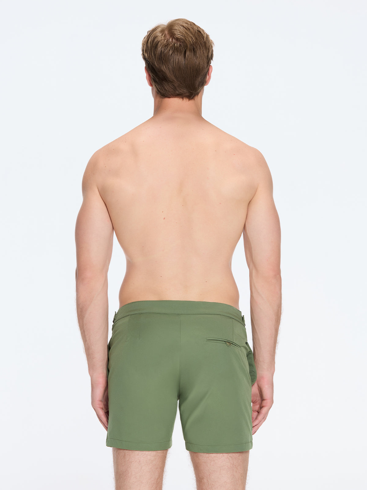 Jack Army Green Bulldog Swim Shorts | Moeva | Shorts | Each week unveils new pieces—luxury swimwear, fluid resort silhouettes, and elevated summer-to-evening essentials designed to carry you from coastal escapes to city nights.