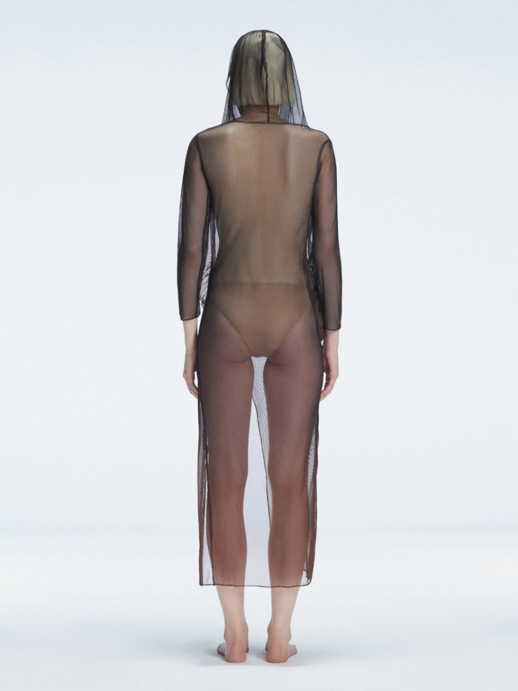 Caroline Hu - Rosie Black Optical Long Sleeve Maxi Dress | Moeva | Dress | Each week unveils new pieces—luxury swimwear, fluid resort silhouettes, and elevated summer-to-evening essentials designed to carry you from coastal escapes to city nights.