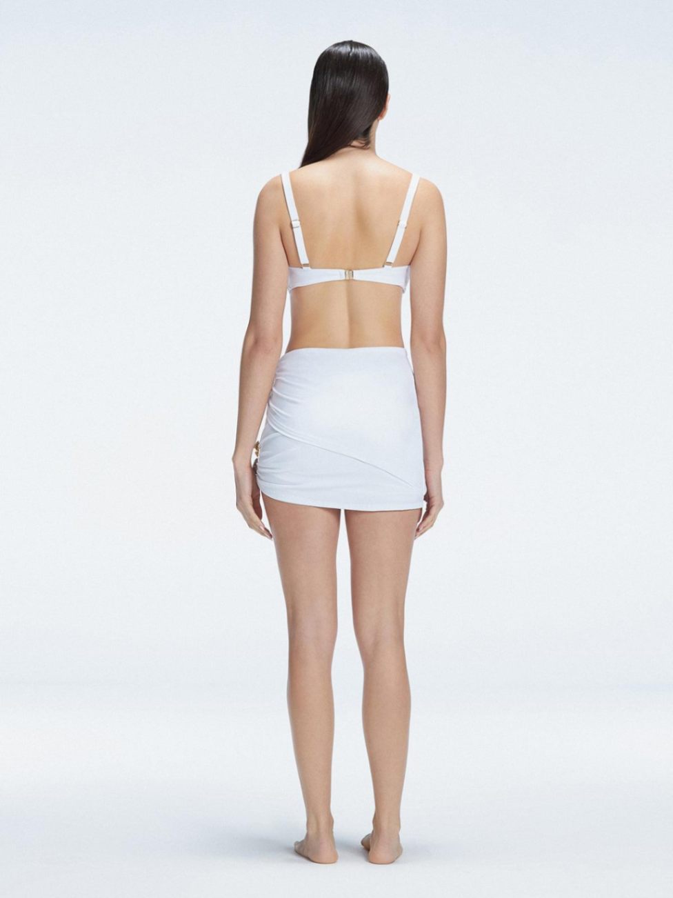 Siena White Mesh Detail Mini Skirt | Moeva | Skirt | Each week unveils new pieces—luxury swimwear, fluid resort silhouettes, and elevated summer-to-evening essentials designed to carry you from coastal escapes to city nights.