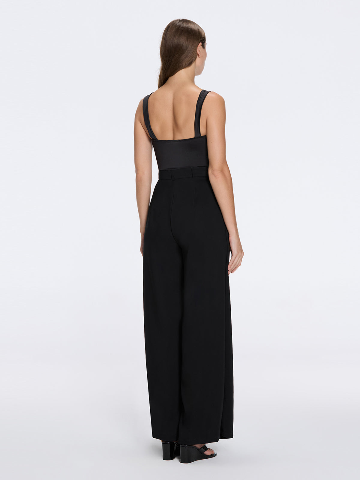 Manami Black High Waist Wide Leg Pants | Moeva | Pants | Each week unveils new pieces—luxury swimwear, fluid resort silhouettes, and elevated summer-to-evening essentials designed to carry you from coastal escapes to city nights.