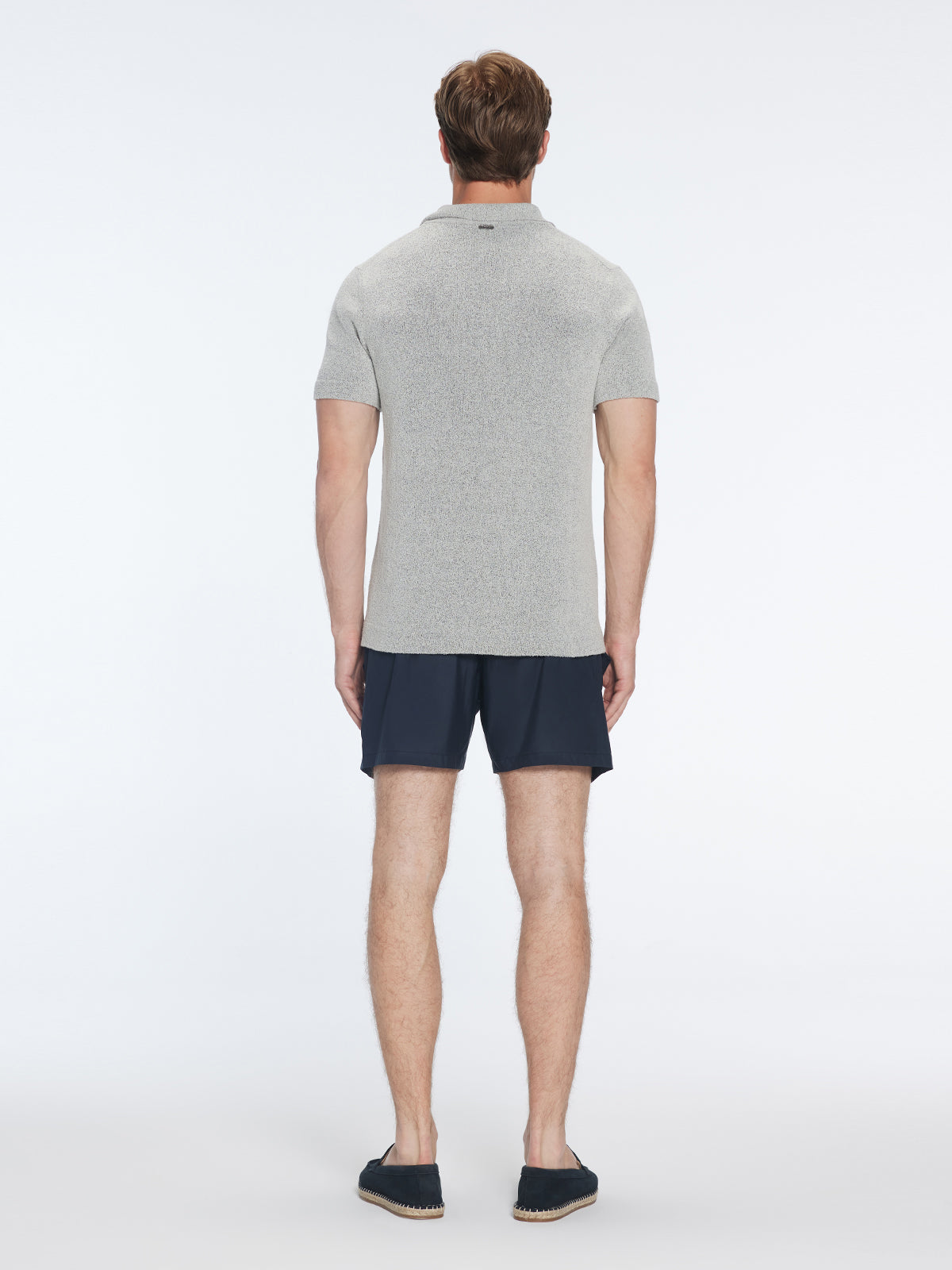 Atticus Grey V-Neck Polo T-Shirt | Moeva | T-Shirt | Each week unveils new pieces—luxury swimwear, fluid resort silhouettes, and elevated summer-to-evening essentials designed to carry you from coastal escapes to city nights.
