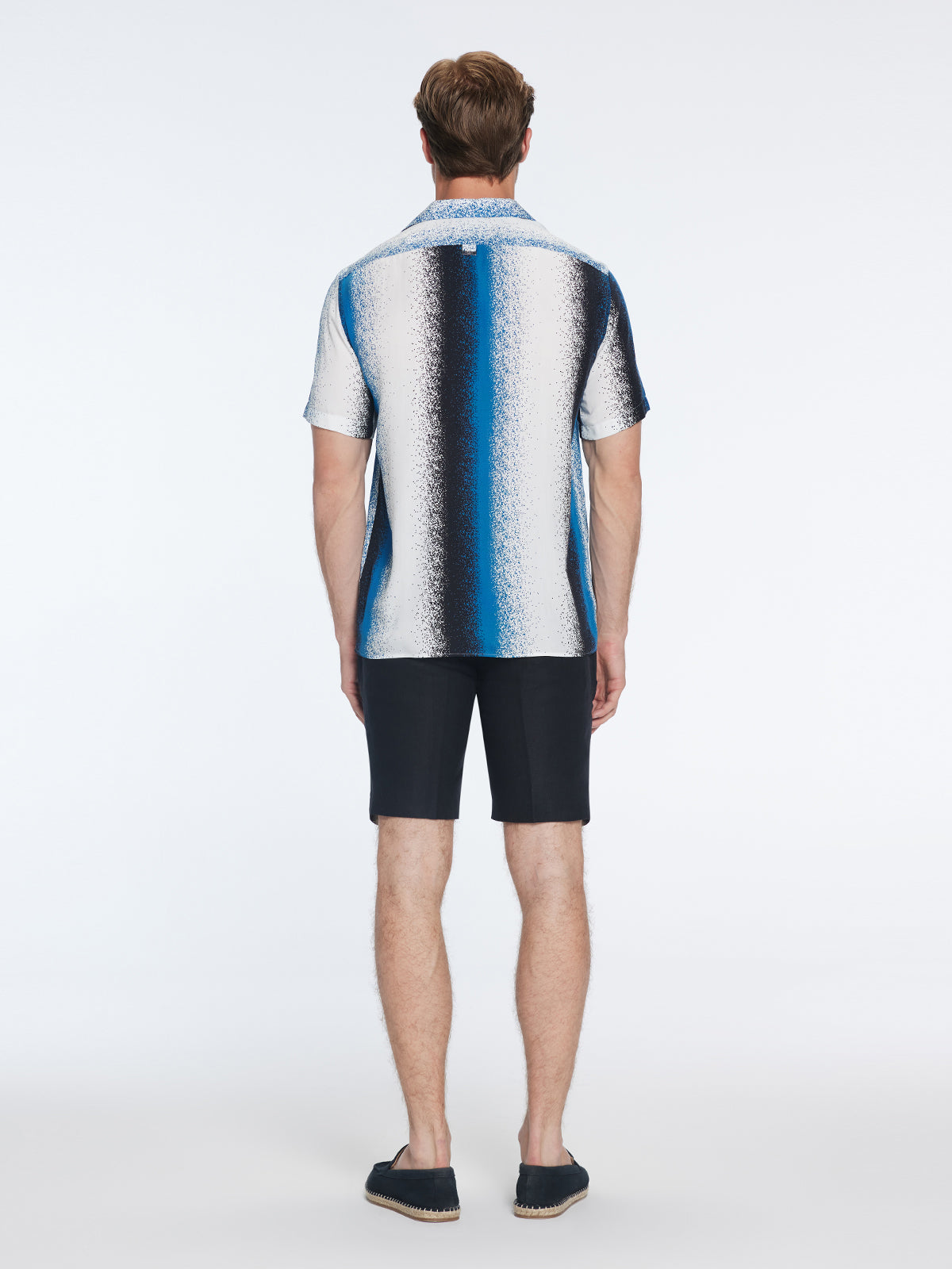 Caspian Blue Degraded Tencel Camp-Collar Shirt | Moeva | Shirt | Each week unveils new pieces—luxury swimwear, fluid resort silhouettes, and elevated summer-to-evening essentials designed to carry you from coastal escapes to city nights.