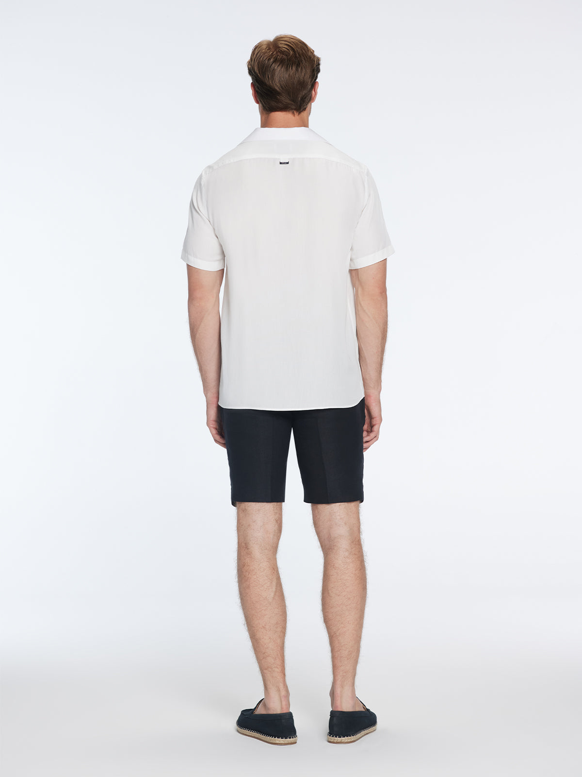 Caspian White Tencel Camp-Collar Shirt | Moeva | Shirt | Each week unveils new pieces—luxury swimwear, fluid resort silhouettes, and elevated summer-to-evening essentials designed to carry you from coastal escapes to city nights.