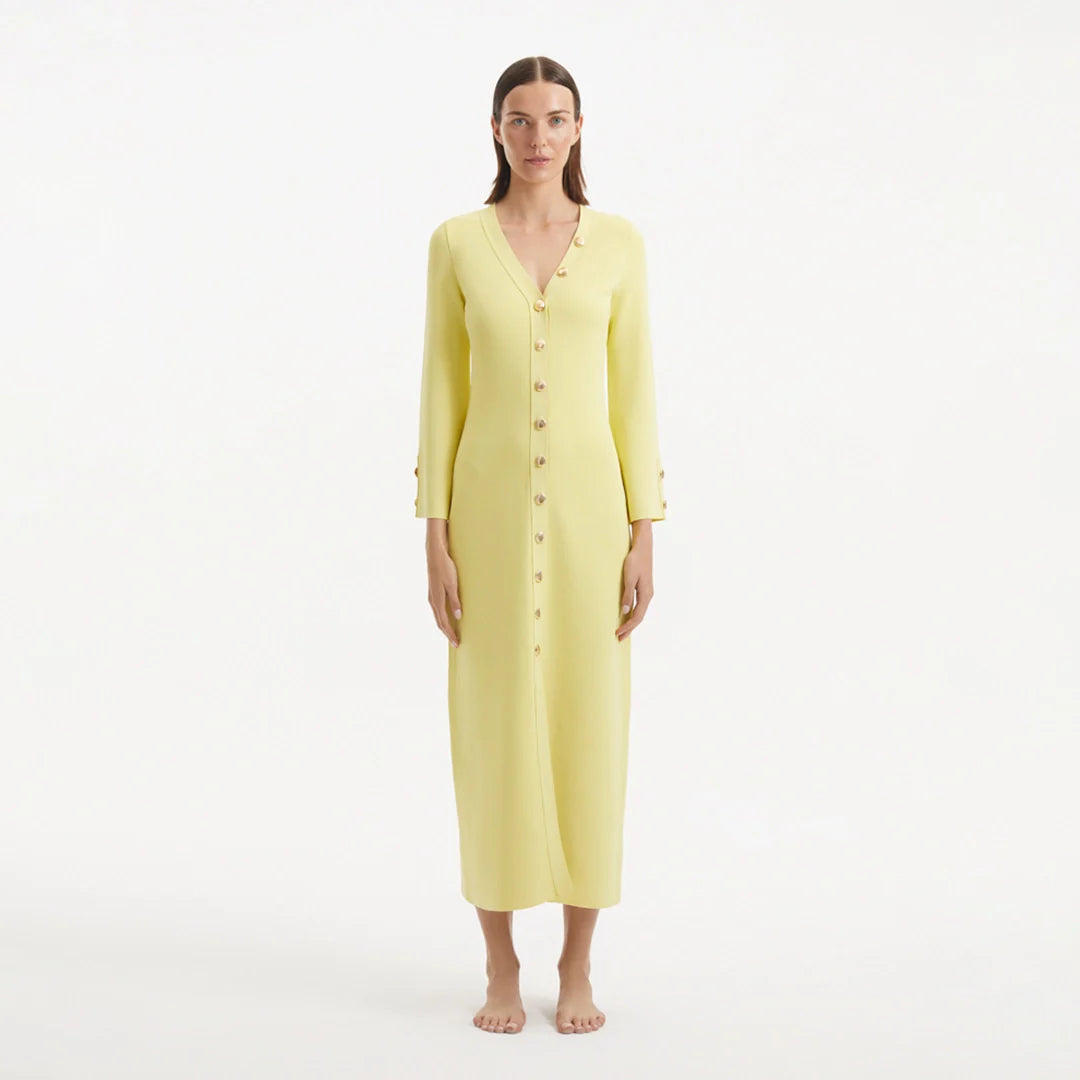 Nira Yellow Dress | Moeva | Dress | Each week unveils new pieces—luxury swimwear, fluid resort silhouettes, and elevated summer-to-evening essentials designed to carry you from coastal escapes to city nights.