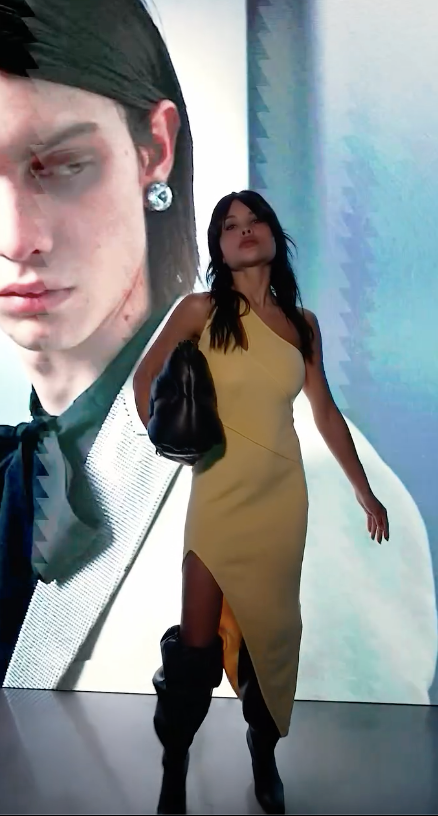 Elena Pani - Shore Yellow One-Shoulder Maxi Knitted Dress with Cut-Out Details | Moeva | Dress | Each week unveils new pieces—luxury swimwear, fluid resort silhouettes, and elevated summer-to-evening essentials designed to carry you from coastal escapes to city nights.
