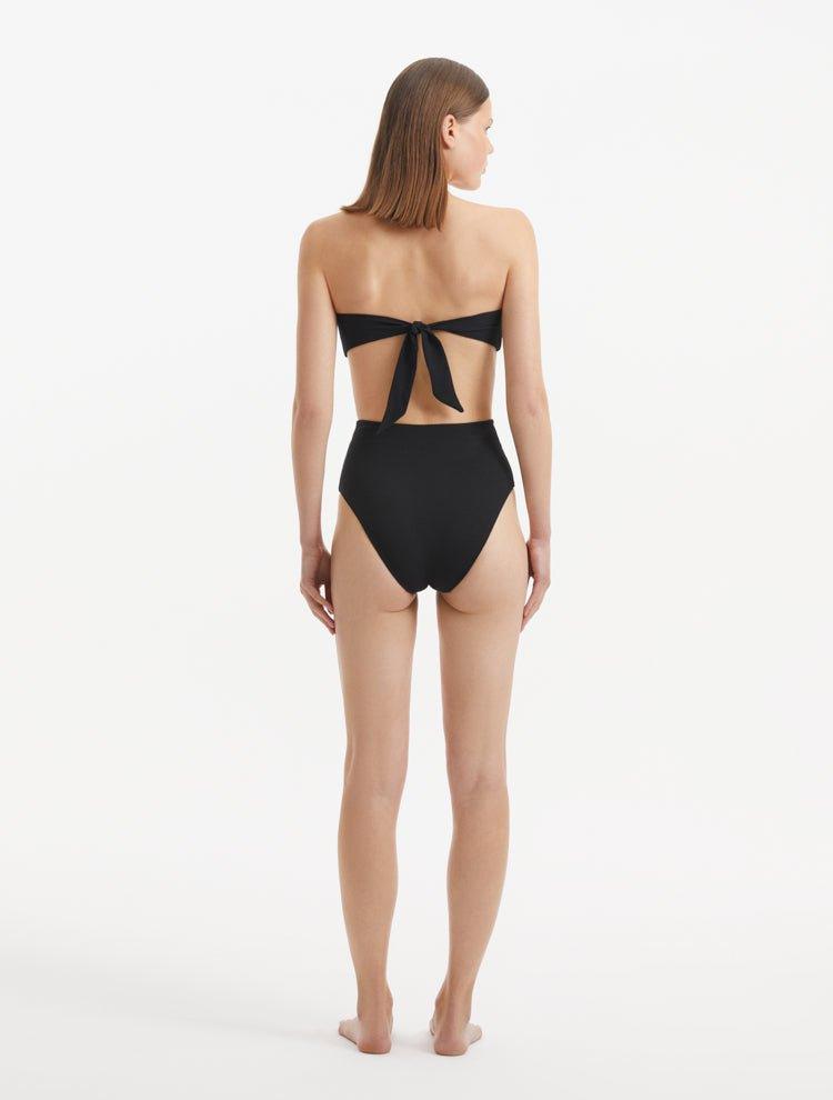 Baia Black High Waist Bikini Bottom | Moeva | Bikini Bottom | Each week unveils new pieces—luxury swimwear, fluid resort silhouettes, and elevated summer-to-evening essentials designed to carry you from coastal escapes to city nights.