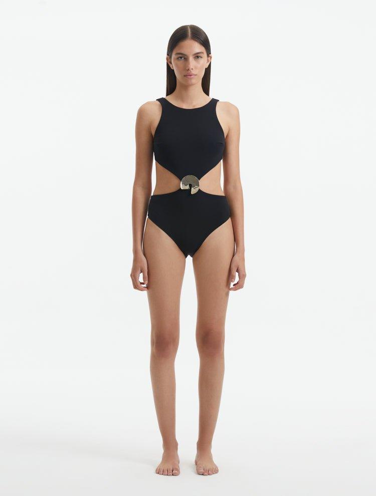 Marion Pascale - Honora Black High Neck Swimsuit | Moeva | Swimsuit | Each week unveils new pieces—luxury swimwear, fluid resort silhouettes, and elevated summer-to-evening essentials designed to carry you from coastal escapes to city nights.