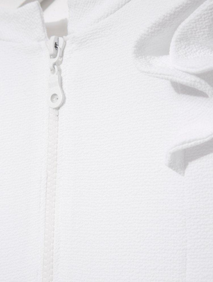 Jojo White Textured Ruffle Skirt Swimsuit | Moeva | Swimsuit | Each week unveils new pieces—luxury swimwear, fluid resort silhouettes, and elevated summer-to-evening essentials designed to carry you from coastal escapes to city nights.