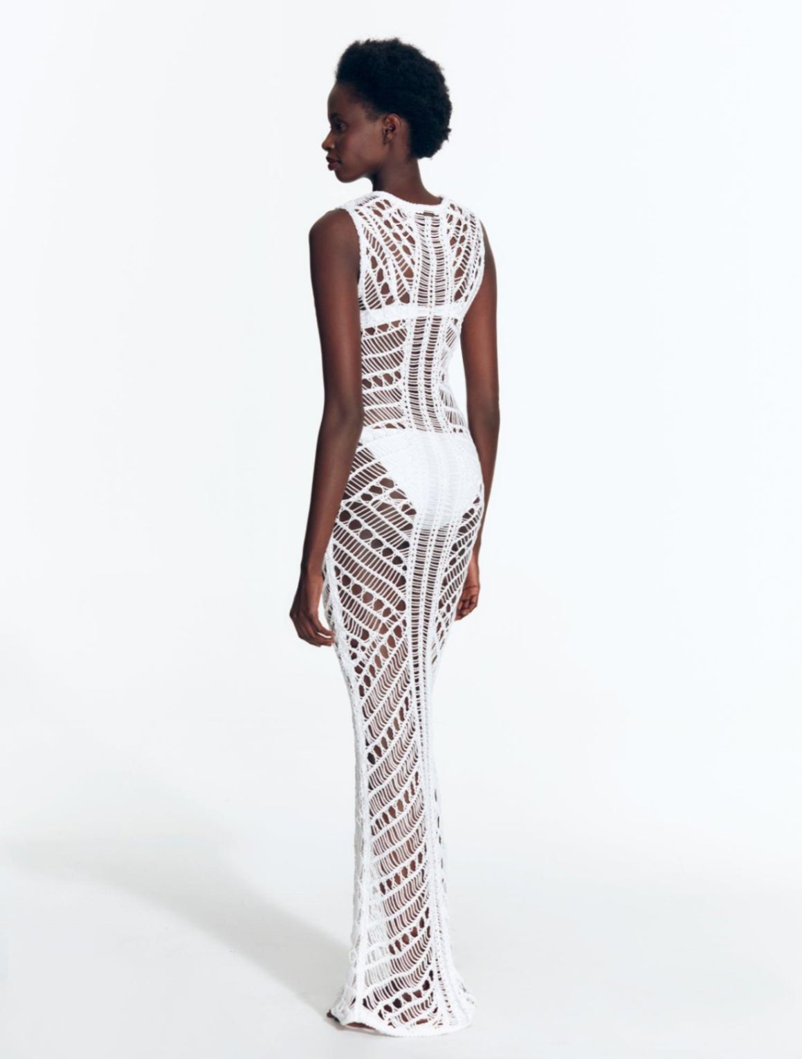 Luna White Knit Sleeveless Maxi Dress | Moeva | Dress | Each week unveils new pieces—luxury swimwear, fluid resort silhouettes, and elevated summer-to-evening essentials designed to carry you from coastal escapes to city nights.