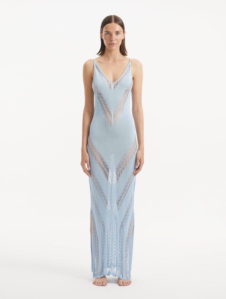 Mimi Baby Blue Dress (Copy) | Moeva | Beachwear Dresses | Each week unveils new pieces—luxury swimwear, fluid resort silhouettes, and elevated summer-to-evening essentials designed to carry you from coastal escapes to city nights.