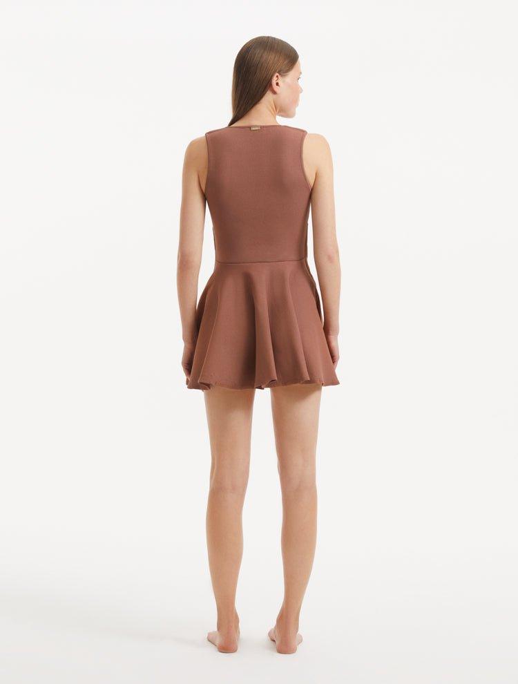 Rayan Brown Dress | Moeva | Dress | Each week unveils new pieces—luxury swimwear, fluid resort silhouettes, and elevated summer-to-evening essentials designed to carry you from coastal escapes to city nights.