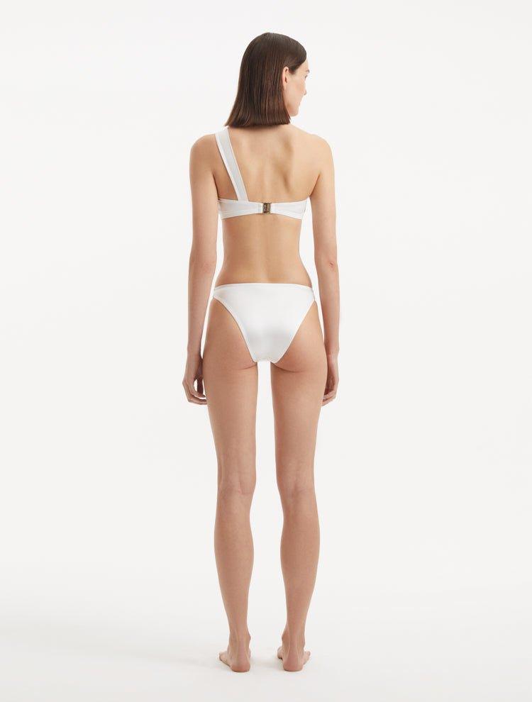 Sereia White Mid Coverage Bikini Bottom | Moeva | Bikini Bottom | Each week unveils new pieces—luxury swimwear, fluid resort silhouettes, and elevated summer-to-evening essentials designed to carry you from coastal escapes to city nights.